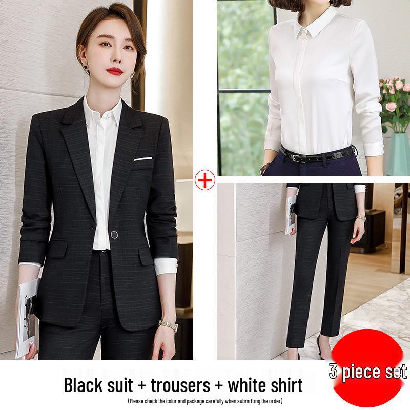 Women's Professional Autumn Suit Set: Office & Sales Formal Wear