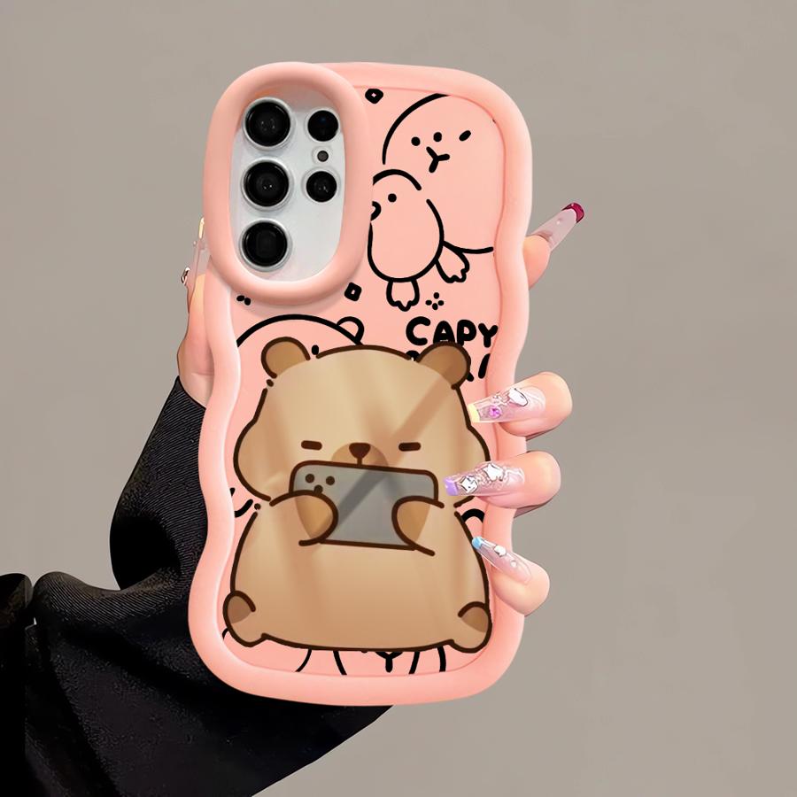 Capybara Cute Soft Phone Cover Case for Samsung Galaxy S23 Plus S21 A26 S22 Ultra S24 A25 S20 FE S25 A36 A35 A24 A54 A55 A34