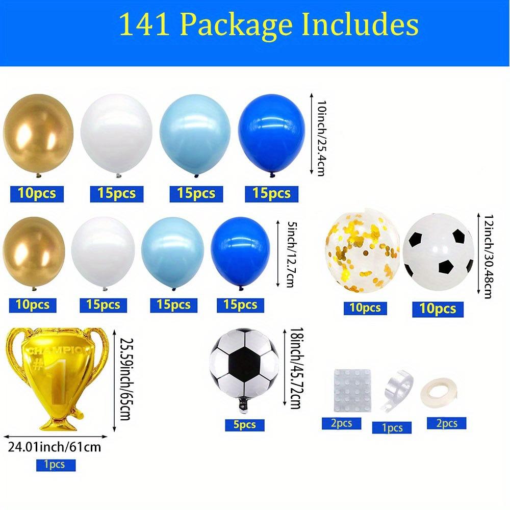 

White Blue Balloon Garland Arch Kit Wedding Birthday Party Decoration Kids Birthday Ballon Baby Shower Confetti Baloon Party Sup As picture синий