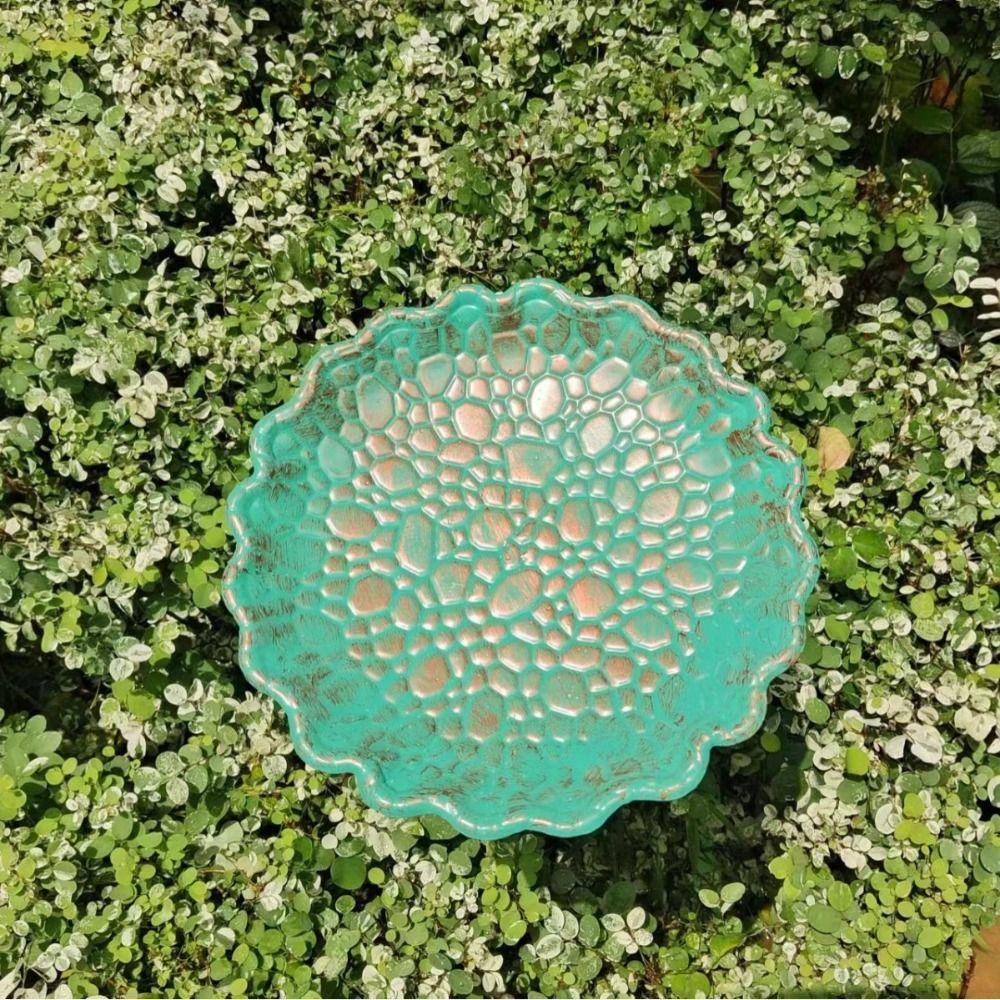 Iron Bird Feeder Ground Plugin Durable Bird Feeding Dish Bird Raising Tool Bird Water Bowl  Outdoor
