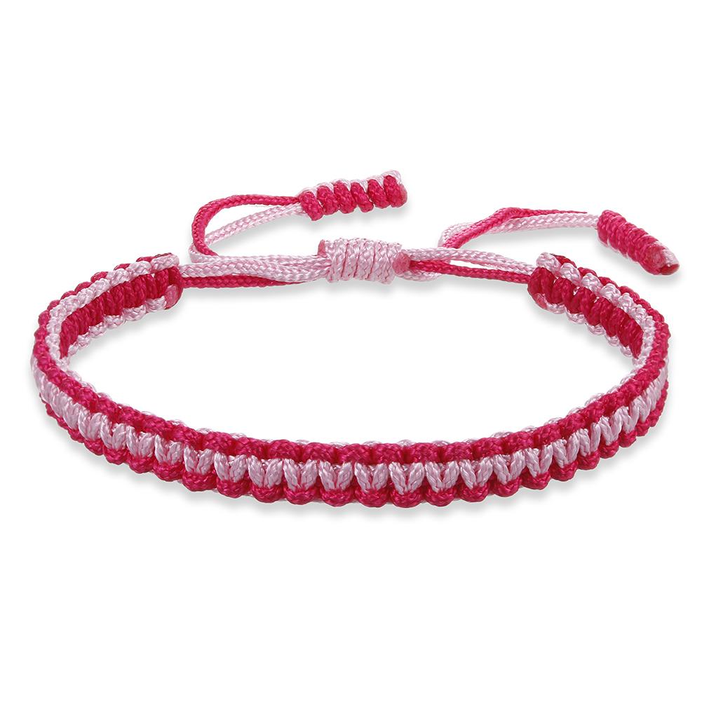 Multicolor Handmade Woven Nylon Rope Bracelet Mixed Color Knitted Chain Bangles For Men Women Adjustable Friendship Yoga Jewelry