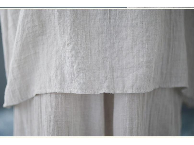 Jarní/Letní Zen Retro Dámský Set Široké Kalhoty a Tílko