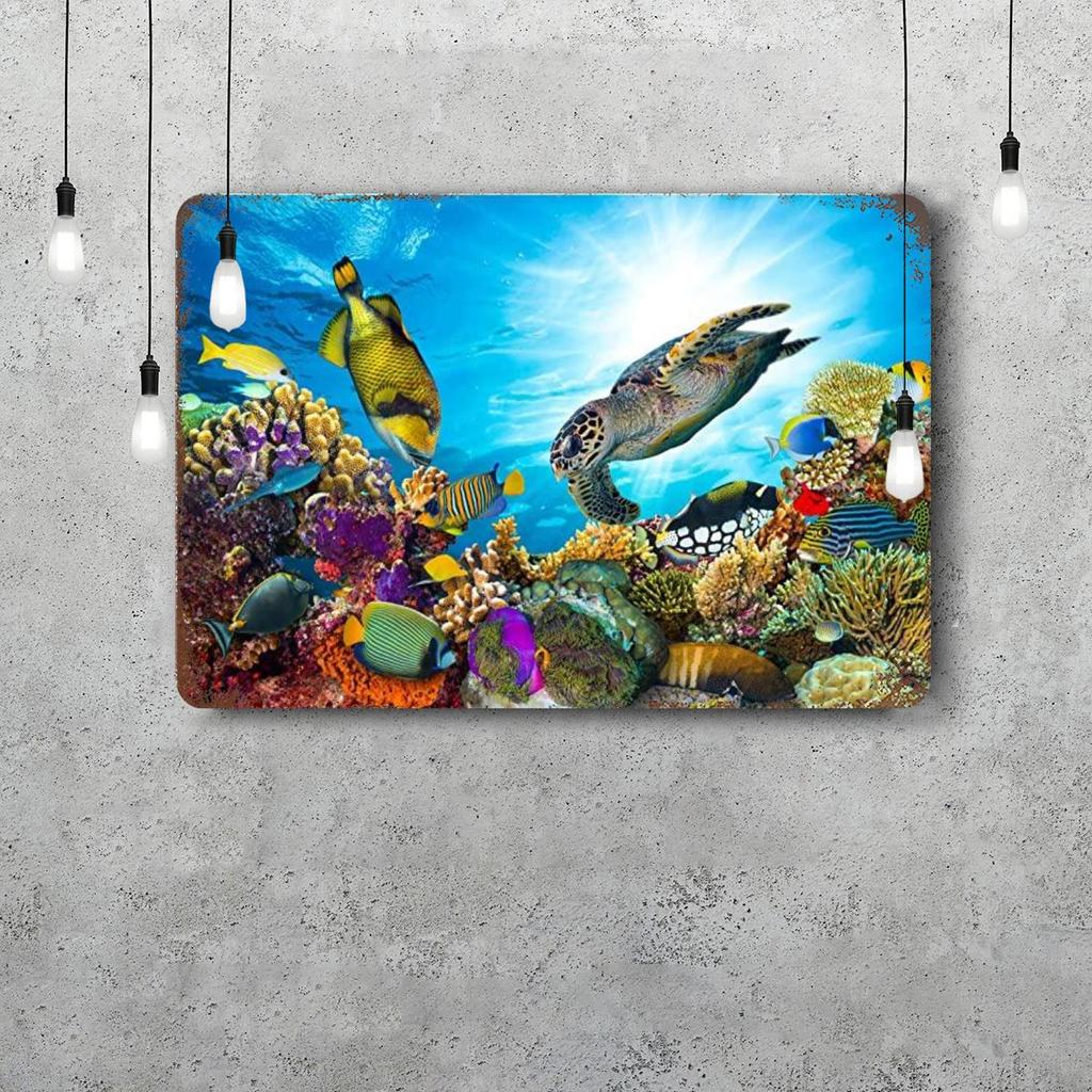 Ocean Decor Vintage Metal Signs Tin Signs Captain Poster Decor for Bar Pub Club Man Cave Wall Decoration