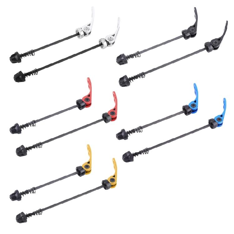 2 Pcs Front Rear Bike Axles Wheel Hub Skewers Bicycles Quick Release Lever