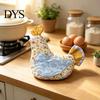 Handmade Chicken Kitchen Decor 2PCS Insulated Oven Mitts, Cute Shape Pot Holders, Heat Resistant Holders Cotton Gloves, for Farmhouse And Baking