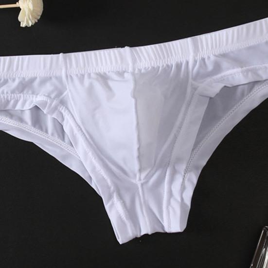 Pánské spodky Yousheng Nízký pas Tenké Jednobarevné Skvělá prodyšnost U Konvexní Elastické Rychleschnoucí Pánské kalhotky Sportovní spodní prádlo na denní nošení