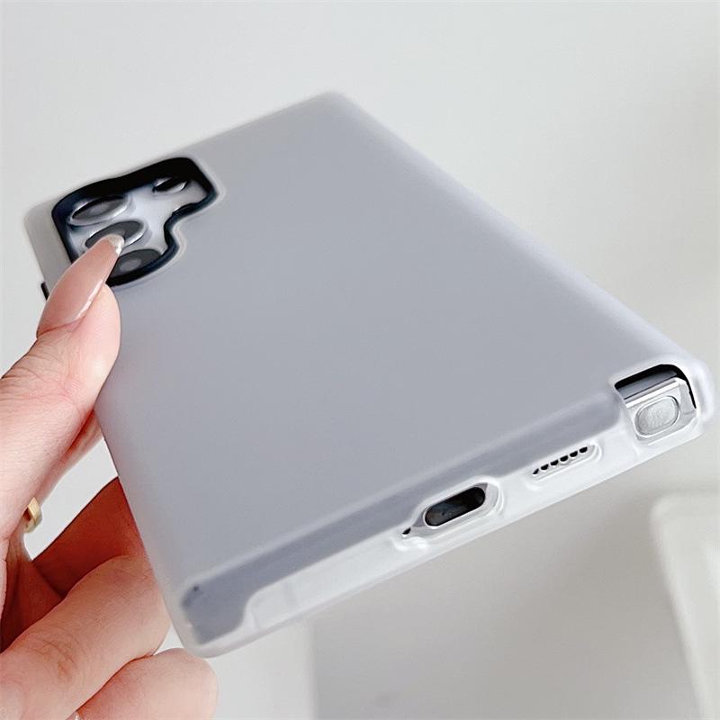 Compatible Samsung Phone Case for S26 Ultra/S23 FE/S22/A53/A72/A34 Note20+ with Simple Leather Texture.