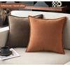 Large Chenille Throw Pillow - Solid Color, Square, Lumbar Cushion Cover for Sofa and Living Room
