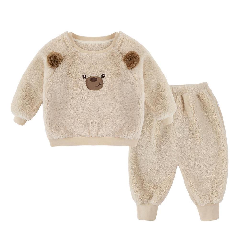 Fluff Kinder Herbst/Winter Zweiteiliges Pyjama-Set - Trendige Nachtwäsche für Jungen & Mädchen