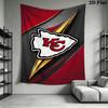 Kansas City Chiefs Wall Tapestry Aesthetic Wall Hanging Printed Fabric Blanket Decorative Tapestries for Bedroom Living Room Home Decor