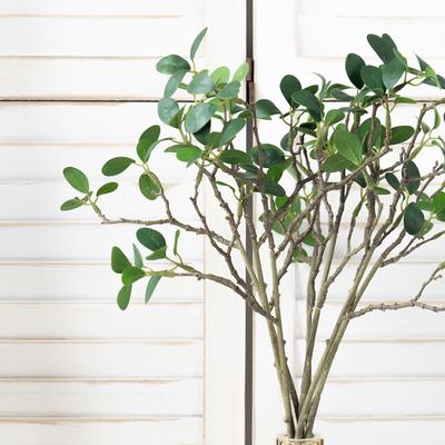 Künstliche Pflanzen Grüne Zweige Blätter Für Frischen Ländlichen Stil Hochzeit Haus Garten Büro Zuhause Kunststoff Banketttisch DIY Dekoration