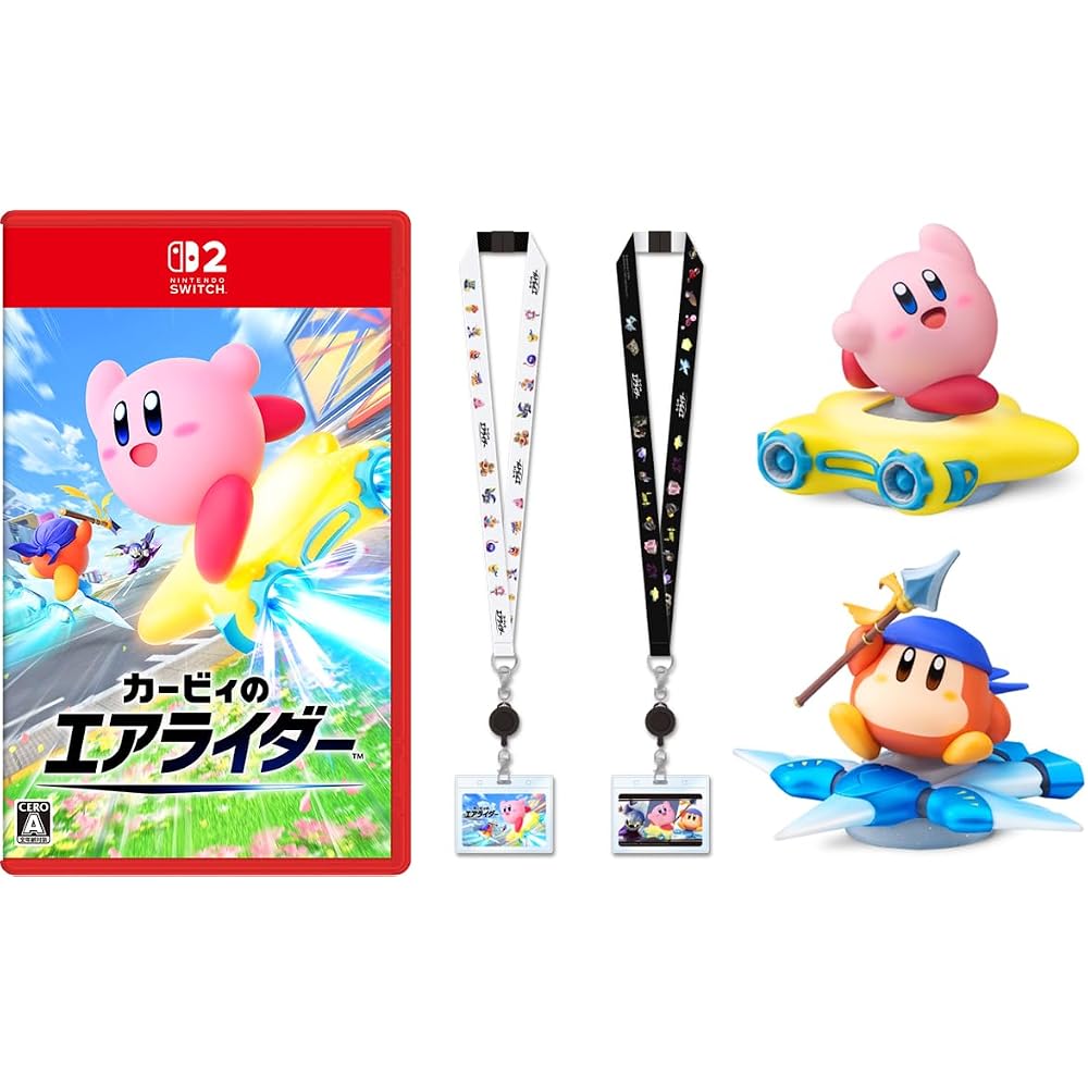 Kirby's Air Rider - Switch 2 + amiibo Kirby & Warp Star + amiibo Bandana Waddana Doldy & Wingstar...
