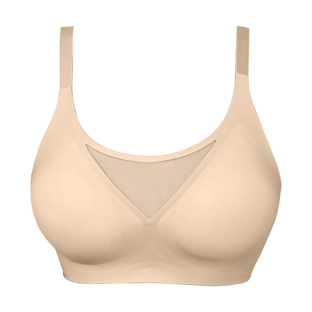 Zeriluna Breathable Mesh Wire-free Sexy Bra - Soft, Comfortable, Gentle Support, Skin-friendly.