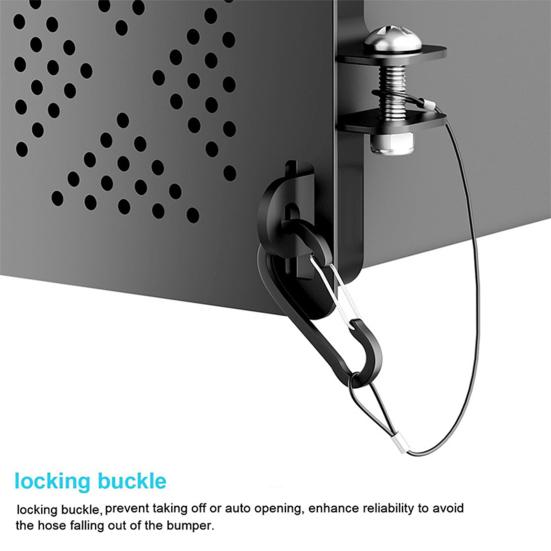 RV 4x4 Bumper End Cap with Ventilation Holes Durable Construction Universal Fit Heavy-duty Sewer Hose Bumper Cap