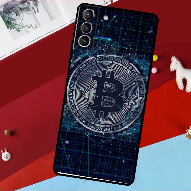 Bitcoin BTC Funda For Samsung Galaxy S26 S25 S23 S22 S20 S24 Ultra S9 S10 Plus S21 FE S25 FE Phone Case