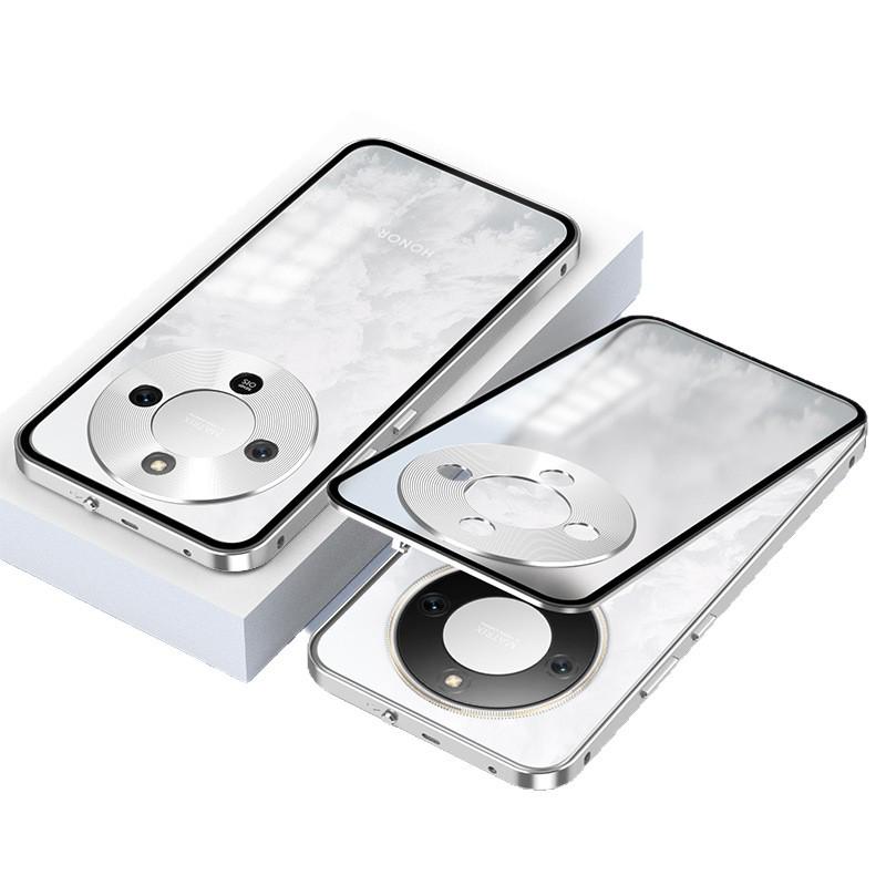 

Universal Metal Phone Case for Honor X70/Magic 8 Lite/X9d with Single-sided Spring Buckle Honor X70