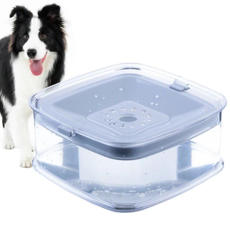Professional Dog Water Bowl,Pet Dog Floating Bowl with Filter,Slow Drinking Non-Spill and Hygienic Large Capacity Drinking Bowl for Dogs Cats