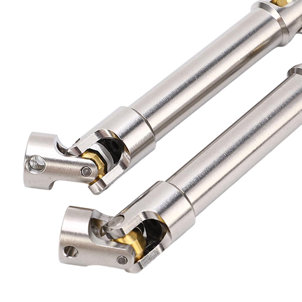 2 Pcs RC Drive Shaft Stainless Steel M4 for 1/10 RC Crawler for Traxxas for Axial SCX10 II 91mm