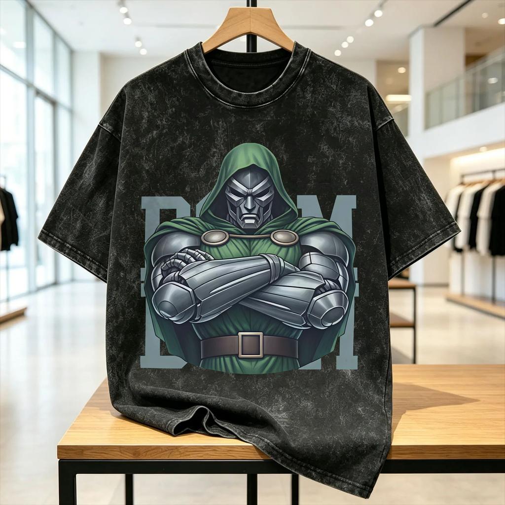 Dr Dooms T Shirt Beach Streetwear T-Shirts Cotton Popular Tshirt For Couple Short-Sleeve Pattern Tees