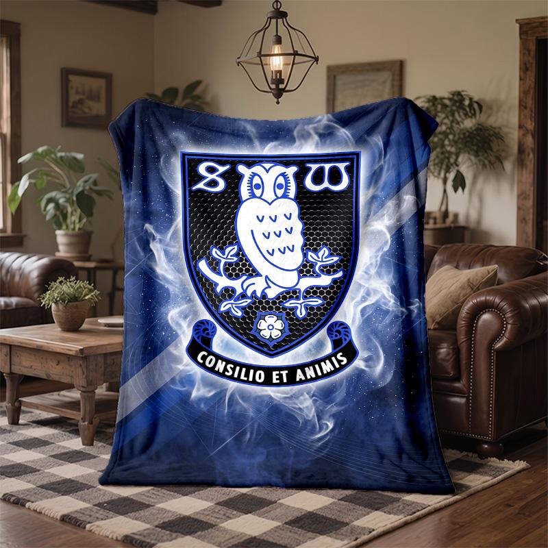 Coperta in Pile a Tema Sheffield Wednesday Morbida e Accogliente Coperta in Peluche per Camera da Letto Divano Viaggio