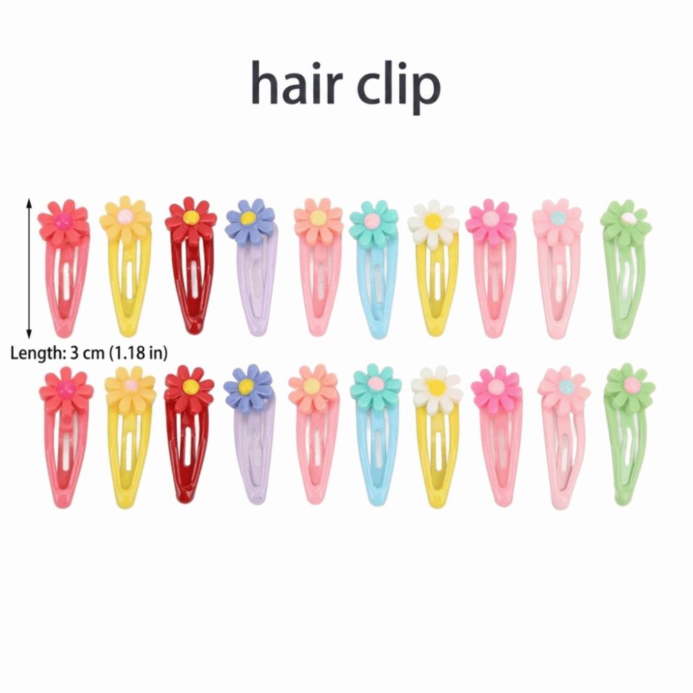 20pcs Mini Size Pet Hair Clip 3cm Width Mini Hair Barrette Pet Grooming Clip Daily Decoration