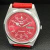 REFURBISHED SEIKO 5 AUTOMATIC 6309A VINTAGE JAPAN MENS RED DIAL WATCH a442242-1