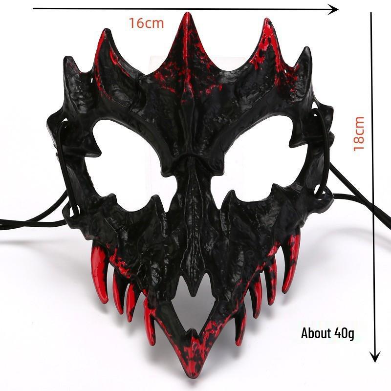 Kurato Mito Vild Tigertigerväsen & Tengu Hartsmask - Tvådimensionell Anime Yaksha Nue Svart Sköldpadda Ansiktsmakeup