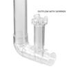 Durable Plastic Aquarium Skimmer Clear Pipe Spin Surface Inflows Outflows Filter for Fish Aquarium Cleaning Accessories