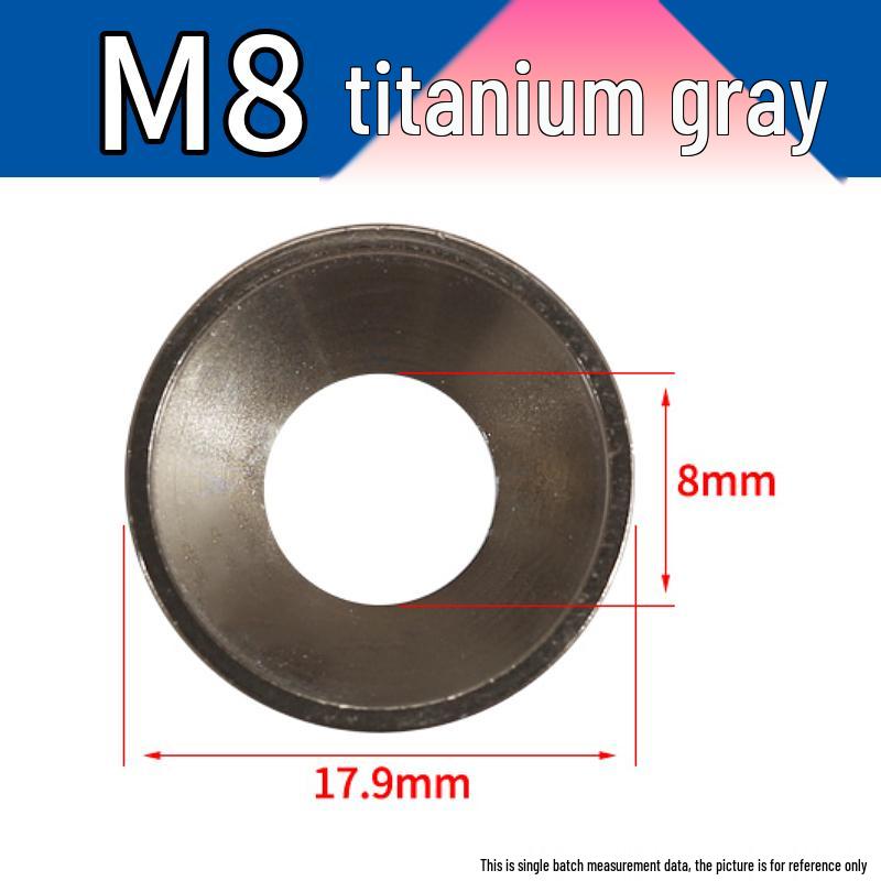 Colored CNC Anodized Aluminum Alloy Countersunk Washers for Computer Cases and Toy Models - M2 M3 M5 Sizes