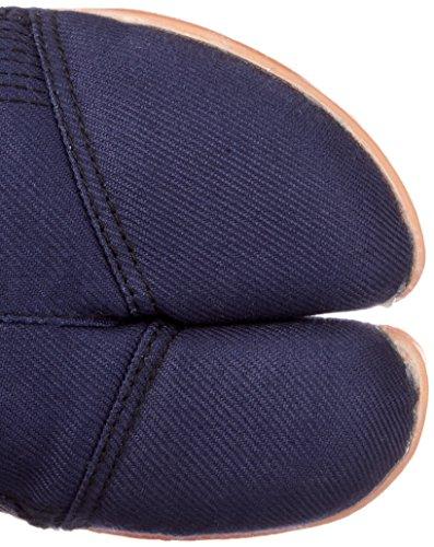 Works Homme Men's Tabi Socks with Resin Toe Cap, 10 Large Seams, Navy, Size 24.5 Cm (100-10)