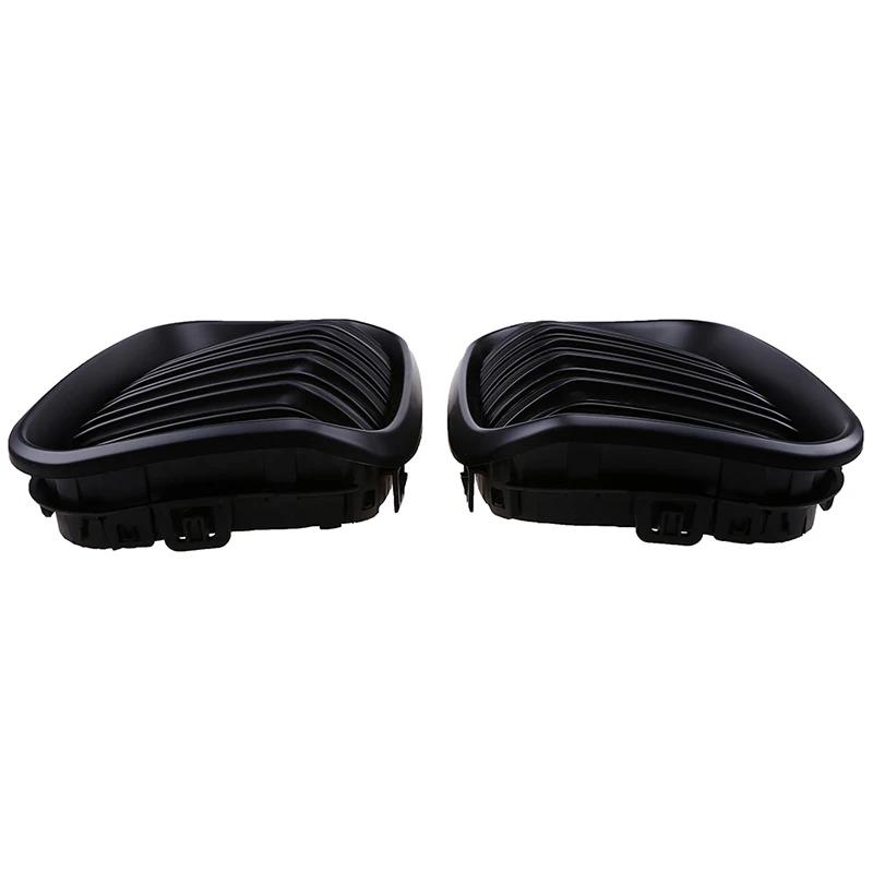 Front Bumper Grilles for BMW 1-Series F20 5-door/F21 3-door 118i/120d/144d/120i 2015-2017 Facelift Double Lines Grills