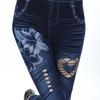 Sexy Women Jean Skinny Jeggings Pants High Waist Leggings Female Print Ankle-length Slim Legging Fitness Plus Size