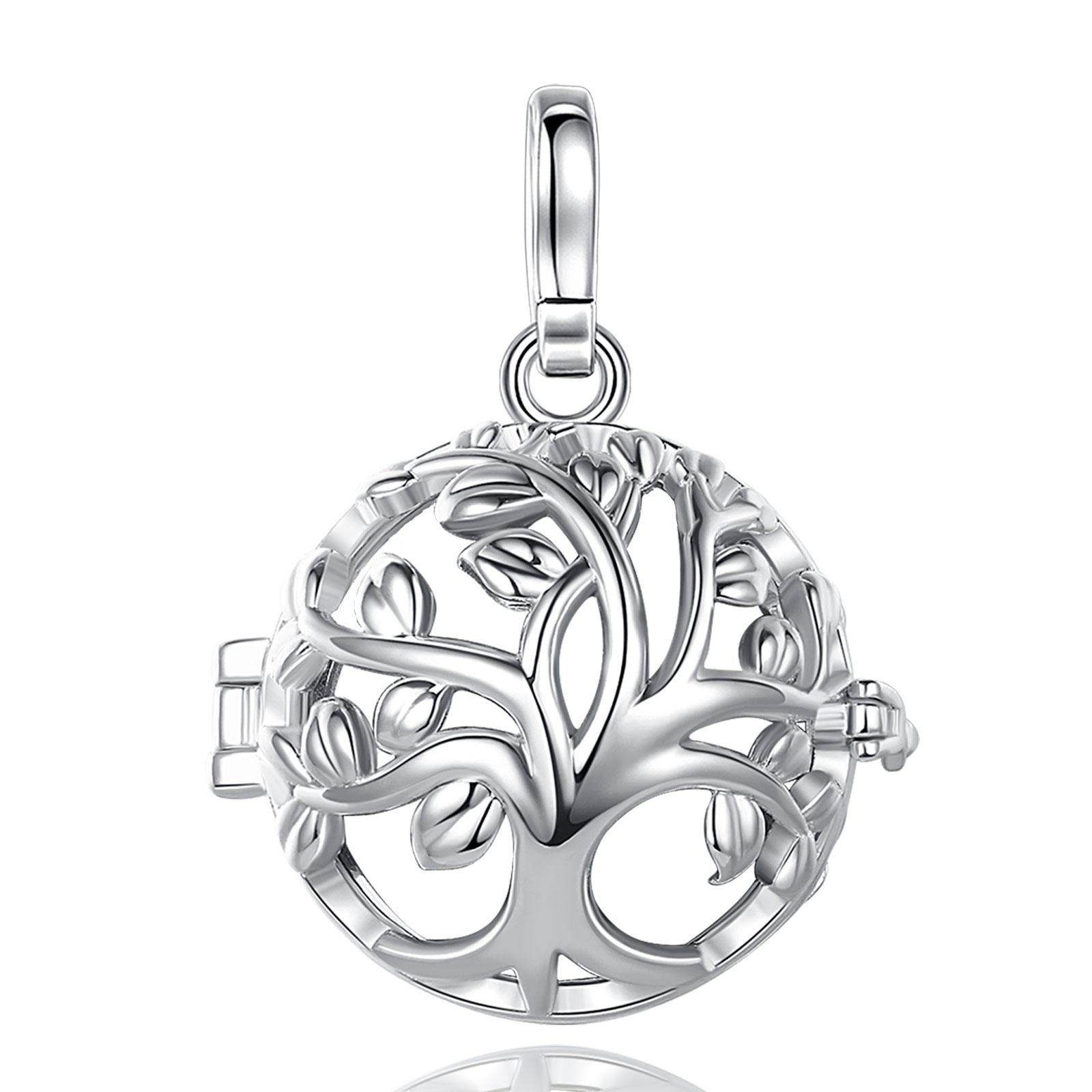 

Eudora 18MM Harmony Ball Tree of Life Necklace Pregnancy Chime Bola Angel Caller Baby Musical Bola DIY Jewelry for Women Gift