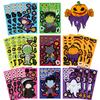32Sheets Halloween Make a Face Puzzle PVC Sticker Kids Party Favors Gift Toy DIY Pumpkin Ghost Assemble Jigsaw Educational Game