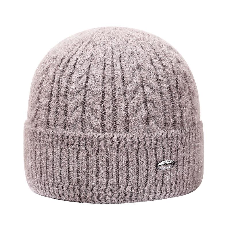 Middle aged mother hat winter lady warm cold old lady grandma knitted wool hat autumn and winter