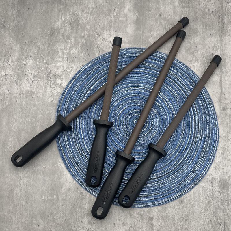 6/8/10/12 Zoll Keramik-Messerschärfer, Wetzstahl, Küchenwerkzeug, schwarz