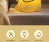 Capybara Silicone Night Light: Children's Seven-Color Bedside Lamp