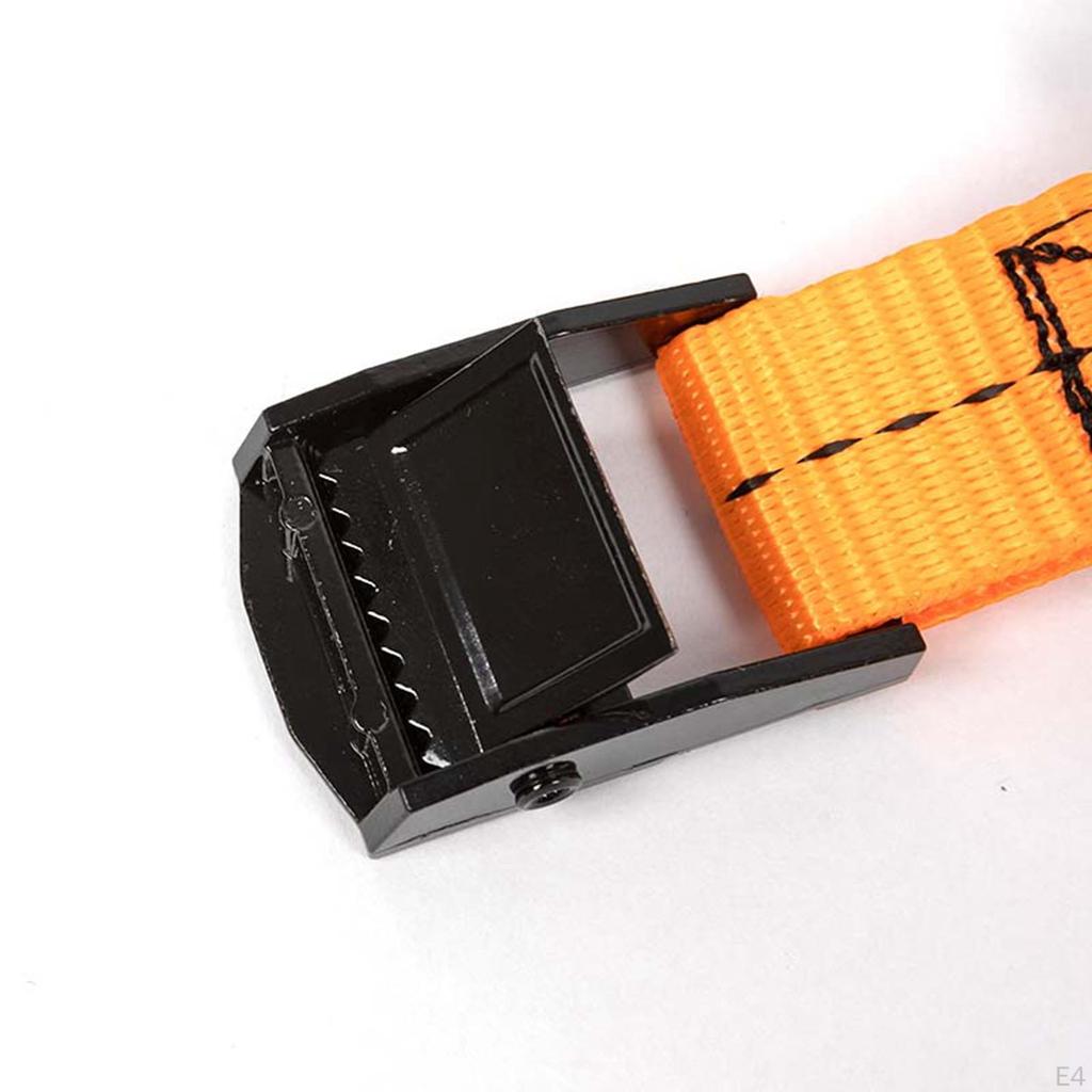 cam Buckle 25mm Webbing Tow Strap 14.7ft Lashing Straps for Bicycles Cargo Snowboard Bag Moving