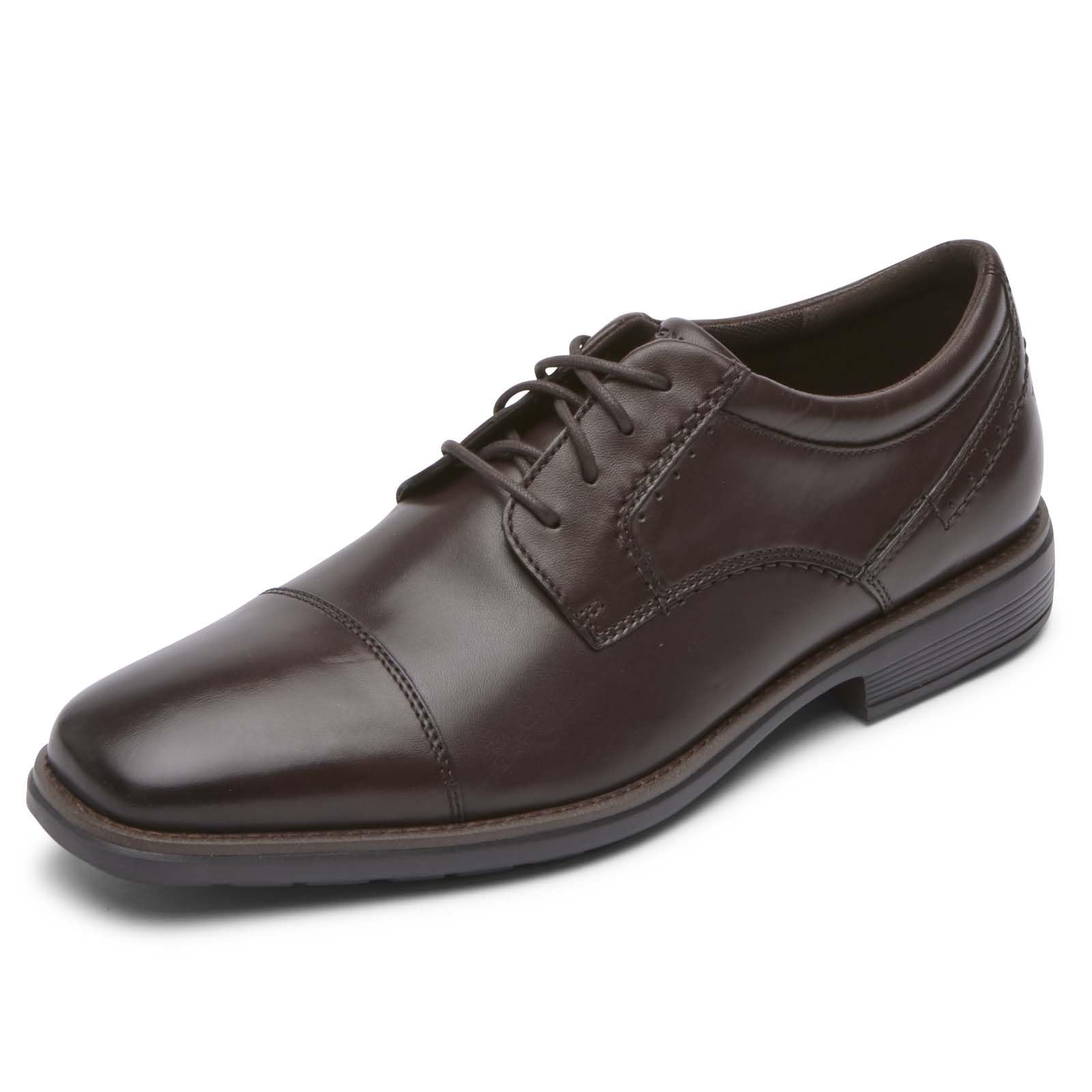 Total Motion Next Gen Cap Toe Business Shoes for Dark Size cm [Rockport] Men, Brown, 25.0 (W)
