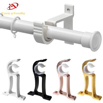 Fancyfamily Thickened Aluminum Alloy Curtain Rod Bracket Base Home Ceiling Curtain Rod Installation Hook