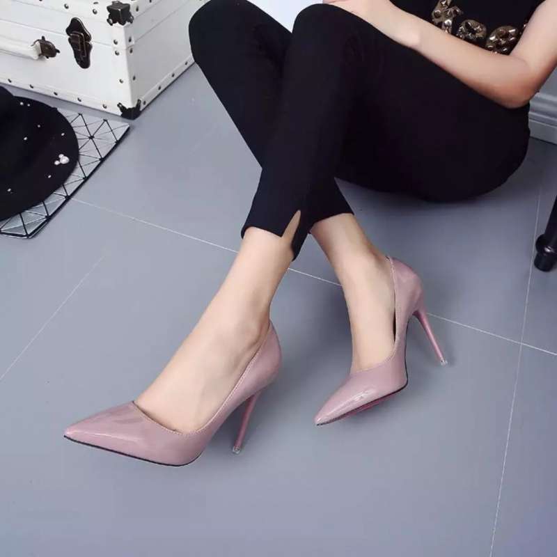 High heels women's single shoes stiletto pointed low heels women's shoes white work shoes red wedding shoes bridesmaid shoes princess shoes