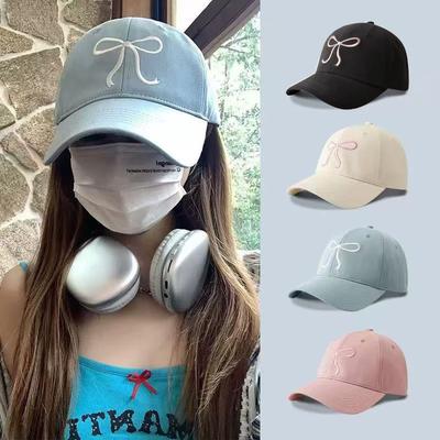 Sladká mašlička Baseballová bavlněná nastavitelná snapback kšiltovka Jaro Podzim Výšivka Dámská čepice Venkovní ležérní klobouk proti slunci Kšiltovka