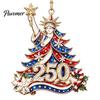 Historic 1776 to 2026 Ornament 250 Anniversary USA Christmas Ornament, United States 1776-2026 250th Patriotic Theme Party Supplies Keepsake, Acrylic
