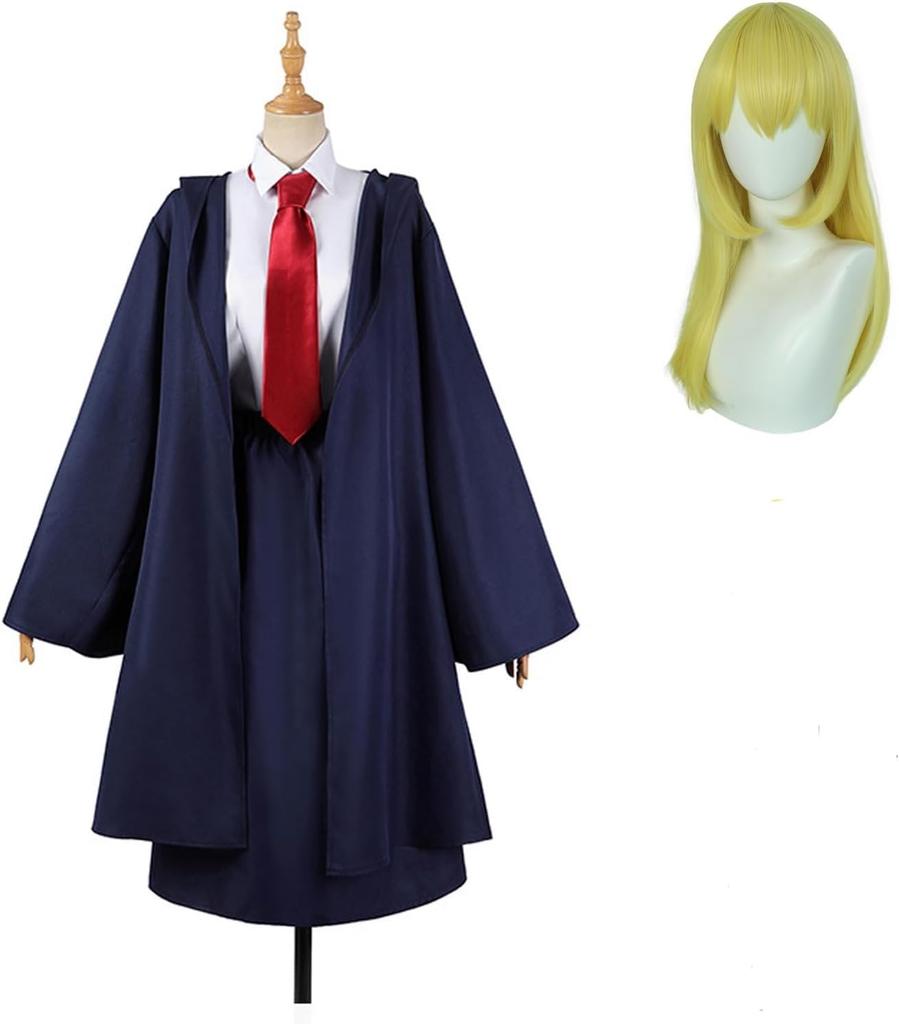 [COSSA] Mashle Lemon Cosplay Costume with Wig, Uniform, Transformation, School Festival, Cultural Festival, Halloween (Lemon Irvine + Wig, Size M)