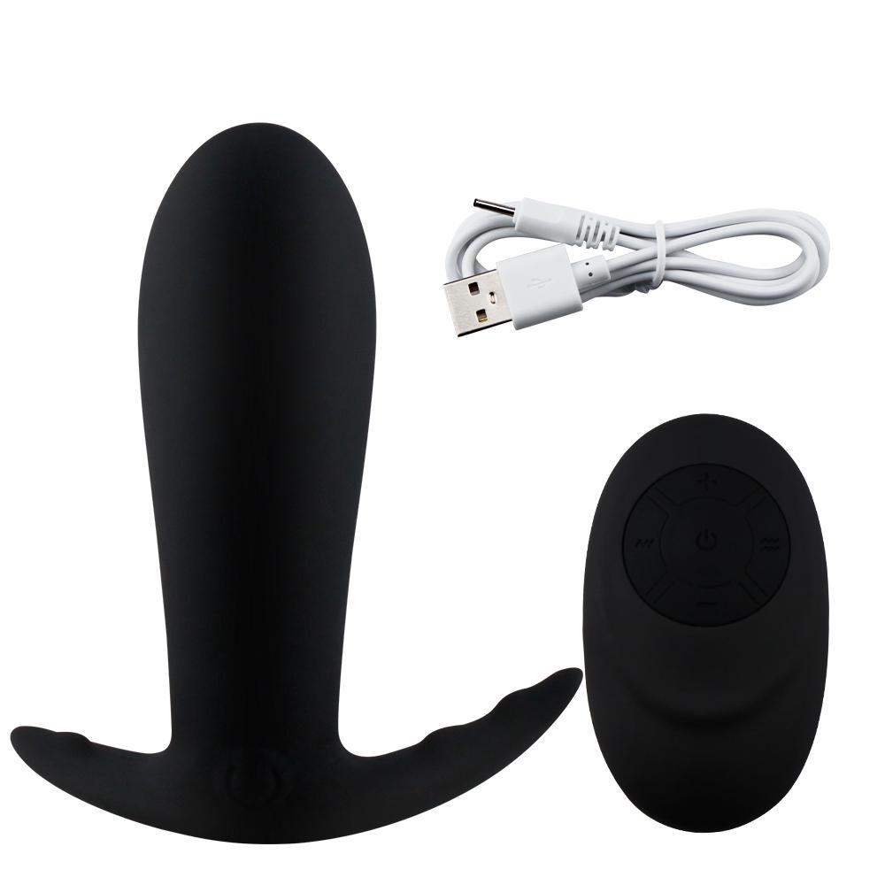 Prostate Massager Remote Control Anal Plug Vibrator Waterproof 10 Stimulation Modes Butt Anus Massager Silicone Sex Toy for Men