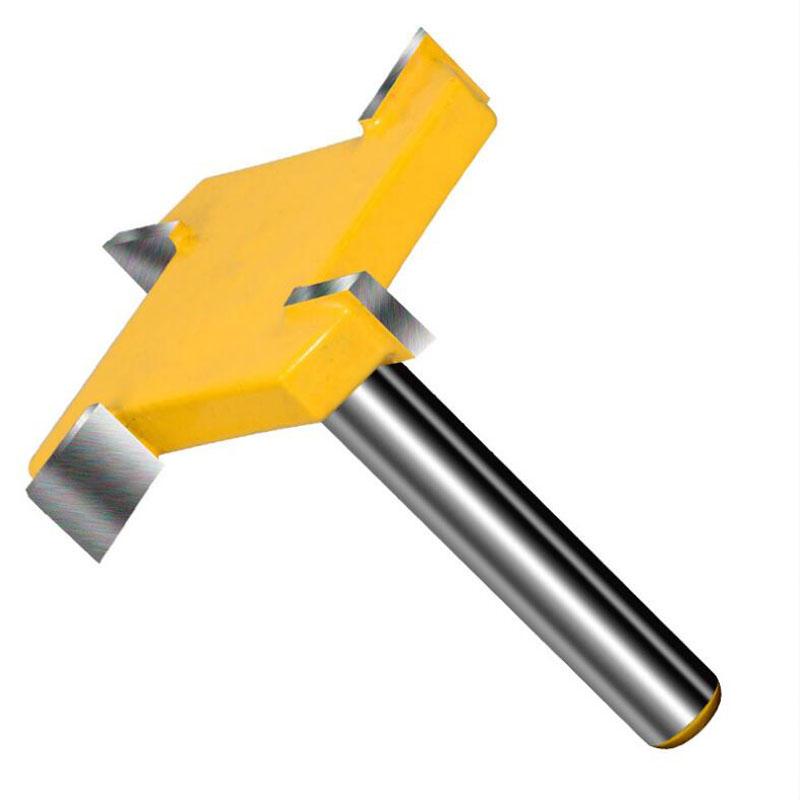 4 Schneiden T-Nutfräser 6,35mm Schaft D 40mm Holzbearbeitungswerkzeug Oberfräser für Trimmmaschine