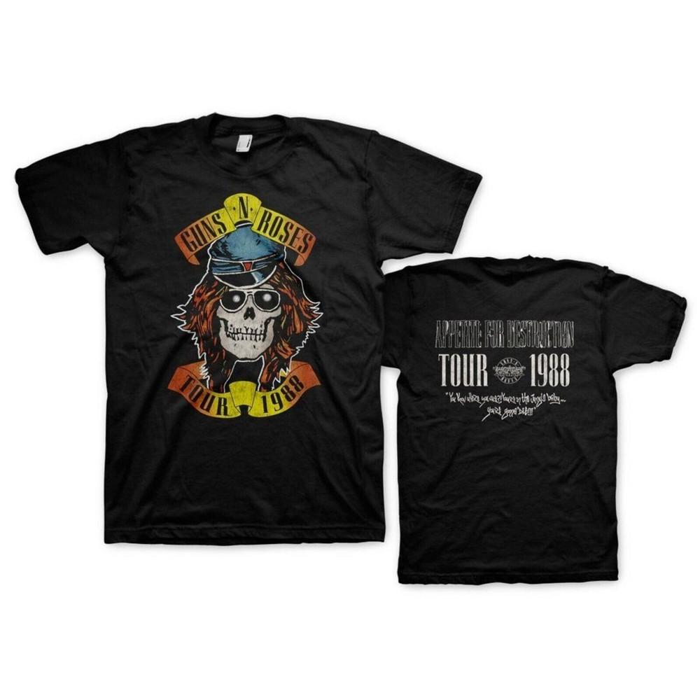 

GUNS N ROSES cd cvr APPETITE 1998 TOUR AXL Skull Official SHIRT LRG New OOP Unisex T-Shirt XXXL