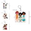 Magic Full House Cartoon Acrylic Keychain Cute And Trendy Character Collectible Bag Decor