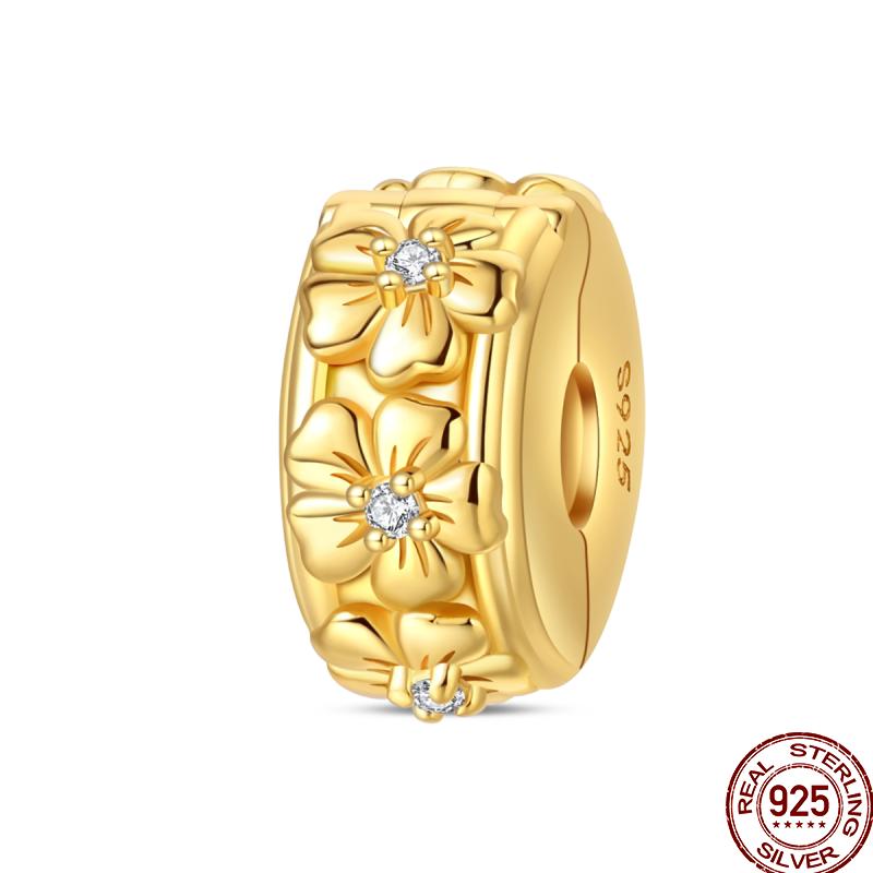 Copper Shiny Zirconia Gold Butterfly Charm Beads Fit 3Mm Original Bracelet Exquisite Diy Birthday Jewelry