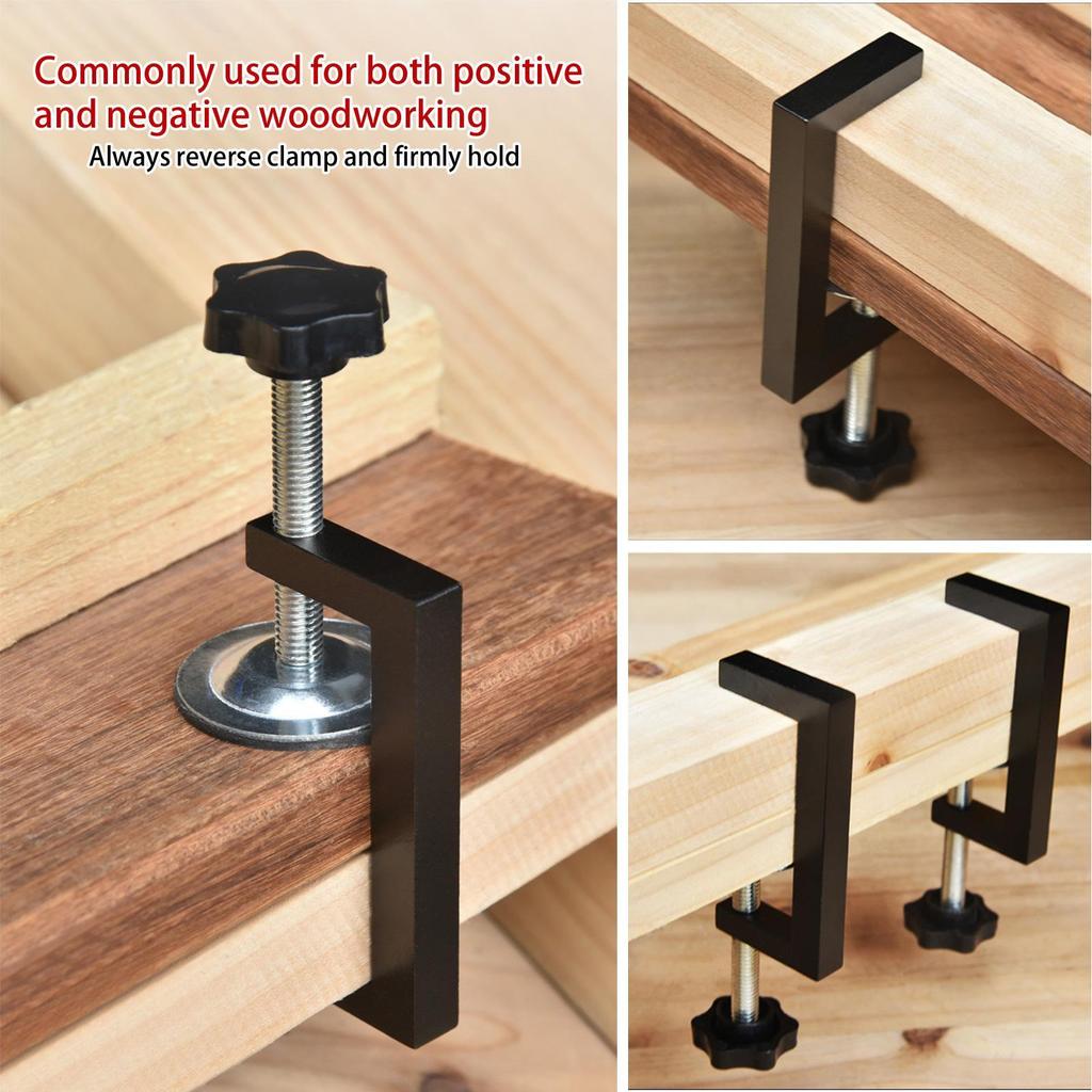 Wood Working Clamps Heavy Duty Steel Hand Screw Clamp Portable and Smooth DIY Carpentry Clamping Device for Mitre Saws